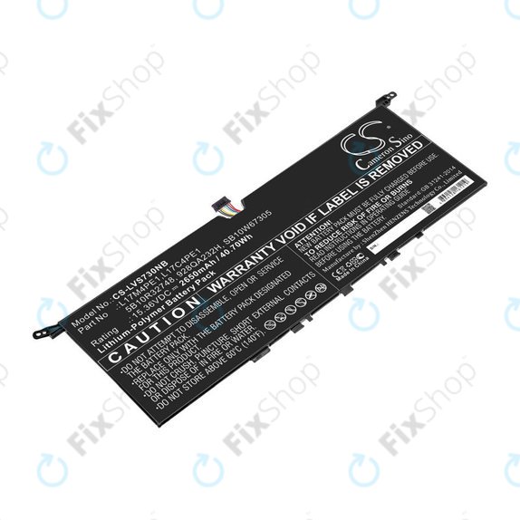 Battery for Lenovo IdeaPad 730-13, 2650mAh, Li-Pol, 15.36V, 5B10R32748, HQ