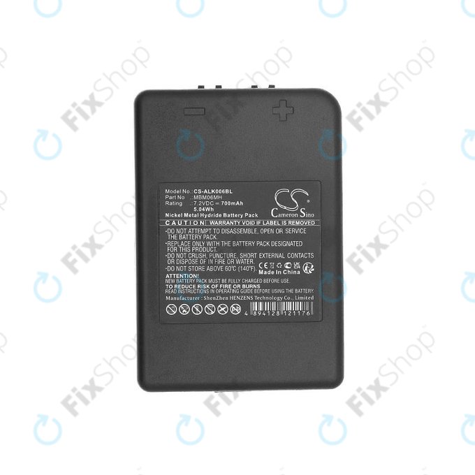 Battery for Autec E16, Modular MJ, MK, 700mAh, Ni-MH, 7.2V, MBM06MH, HQ