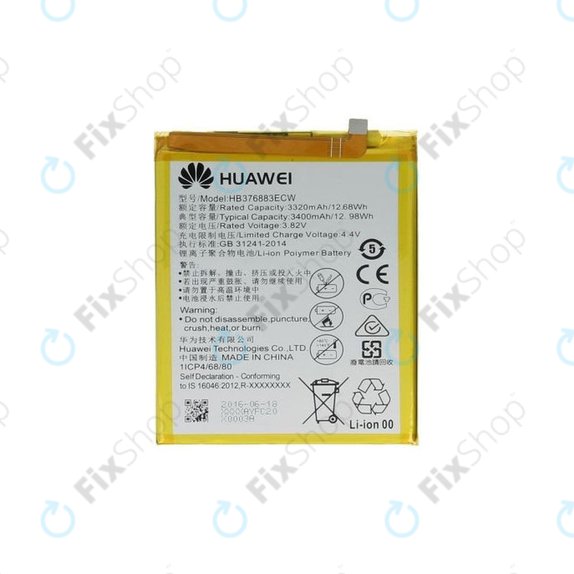 Huawei P9 Plus - Battery HB376883ECW 3400mAh - 24022009 Genuine Service Pack