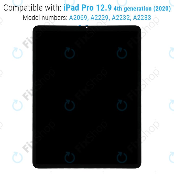 LCD Display for iPad Pro 12.9" (4th Gen 2020), Touch Screen and IC Board without Frame, Refurbished