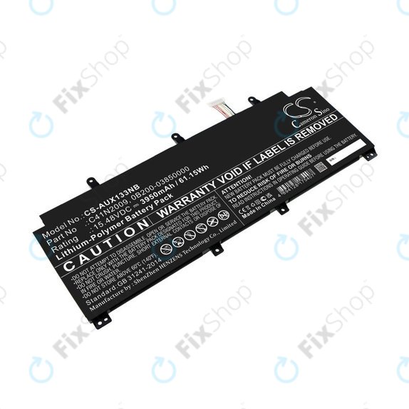 Battery for Asus ROG Flow X13 GV301QE-K6008, 3950mAh, Li-Pol, 15.48V, C41N2009, HQ