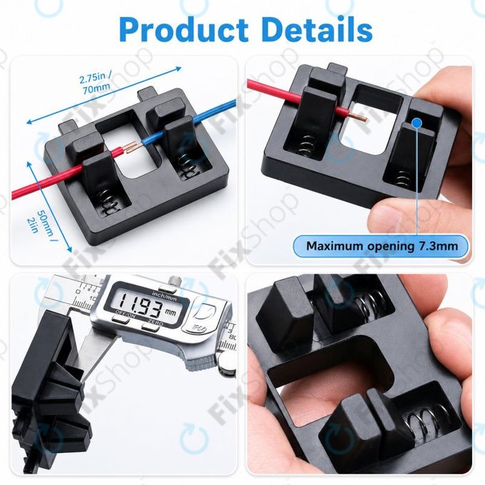 Adjustable wire holder for soldering