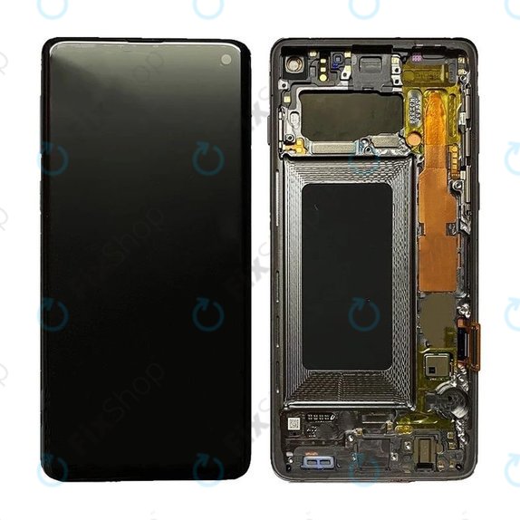 Samsung Galaxy S10 G973F - LCD Display + Touch Screen + Frame (Prism Black) OLED