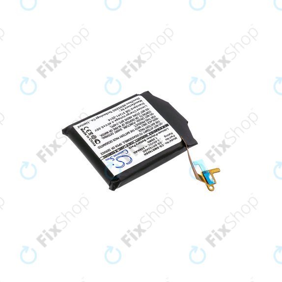 Battery for Samsung Gear S3 Frontier R760, R765, 350mAh, Li-Pol, 3.85 V, EB-BR760, HQ