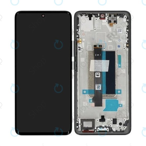 Xiaomi Redmi Note 13 Pro+ 23090RA98C - LCD Display + Touch Screen + Frame (Midnight Black) - 560002N16U00 Genuine Service Pack