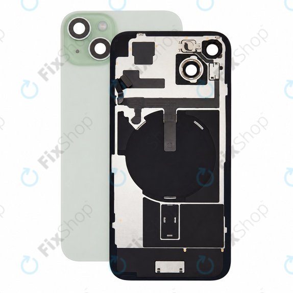 Rear Housing Glass for iPhone 15 Plus, Green, Pulled A
