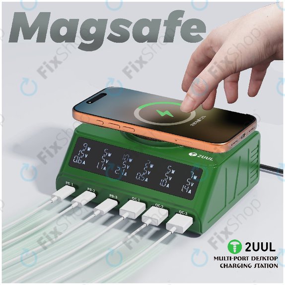 Desktop Charger, Multi-Port, 2UUL PC11