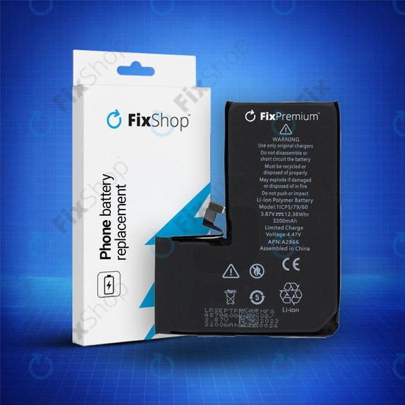 Battery for iPhone 14 Pro, 3200mAh, DIAGNOSTIC