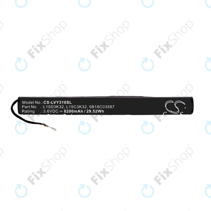 Lenovo Yoga TAB 3 YT3-X50 - Battery L15D3K32, L15C3K32, 5B18C03587 8200mAh HQ