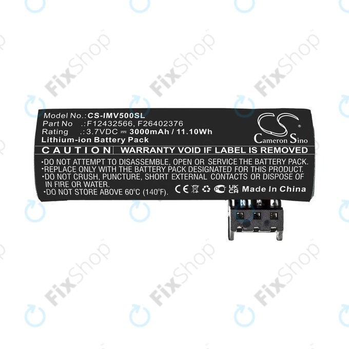 Battery for Ingenico Move 5000, 3000mAh, Li-Ion, 3.7V, F26402376, HQ