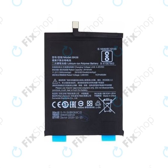 Xiaomi Mi A2 (Mi 6X) - Battery BN36 3010mAh