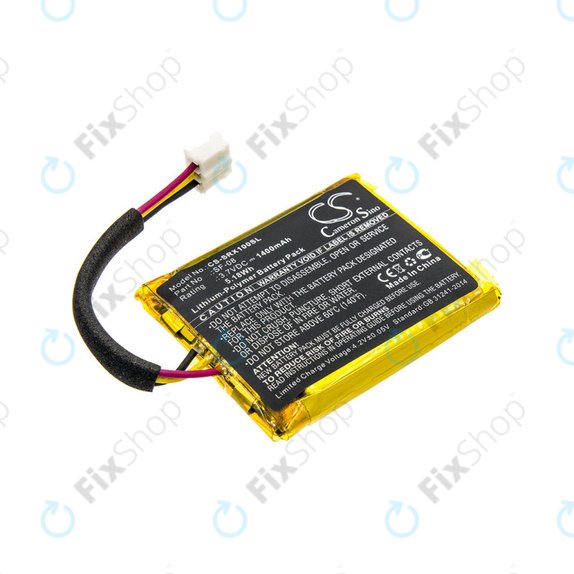 Battery for Sony SRS-XB10, SRS-XB12, WH-L600, 1400mAh, Li-Pol, 3.7V, SF-08, HQ