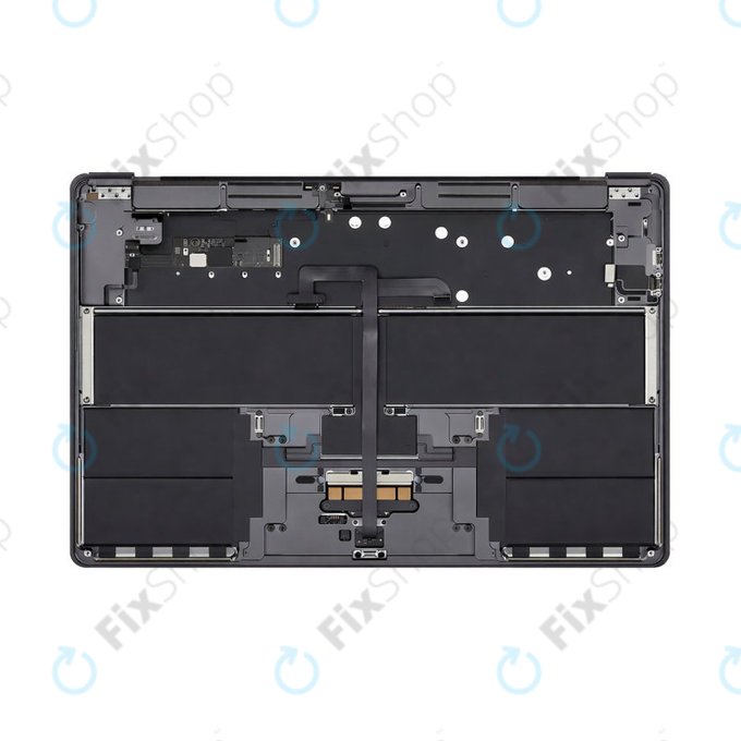 Top case keyboard frame for MacBook Air 15", A3114 (2023), with US keyboard and battery, Space Gray, 661-34895, Genuine Apple