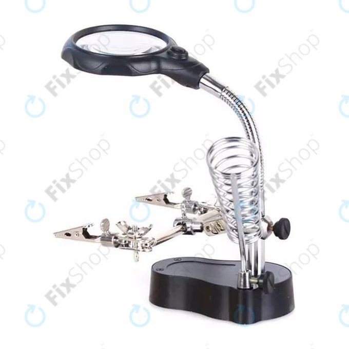 Zeno Desk D3 - Third Hand with Magnifier
