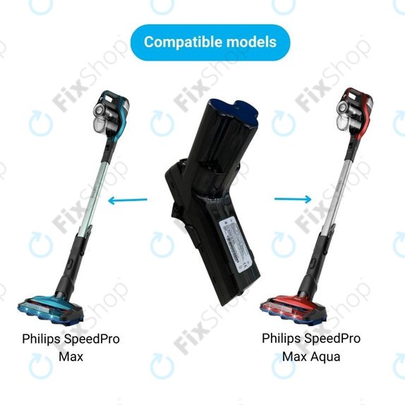 Philips SpeedPro Max, SpeedPro Max Aqua - Battery 18650HE2 Li-Ion 25.2V 2400mAh