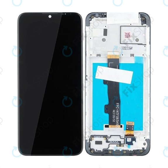 Motorola Moto E7 Power, E7i Power - LCD Display + Touch Screen + Frame - 5D68C18235 Genuine Service Pack