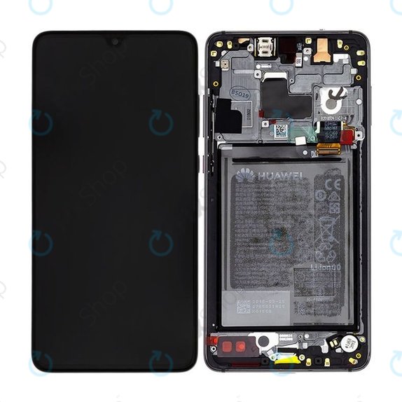 Huawei Mate 20 - LCD Display + Touch Screen + Frame + Battery (Black) - 02352ETG Genuine Service Pack
