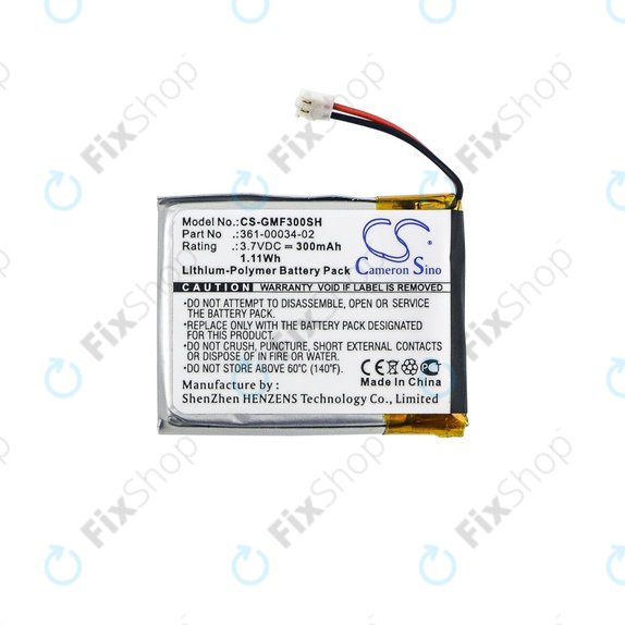 Garmin Fenix 3, 3 HR - Battery 361-00034-02 300mAh HQ
