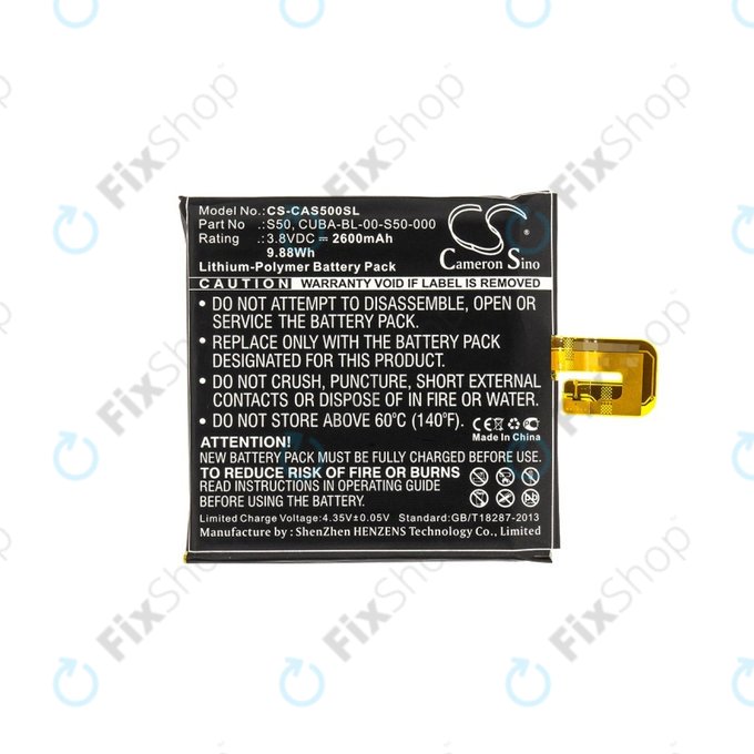 Caterpillar CAT S50 - Battery CUBA-BL-00-S50-000 2600mAh HQ