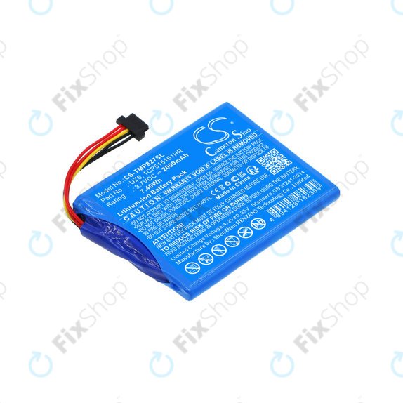 Battery for TomTom Pro 8270, Pro 8275, 2000mAh, Li-Ion, 3.7V, UZ6, HQ