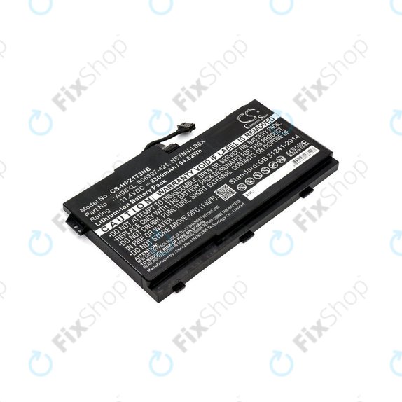 Battery for HP Zbook 17 G3, 8300mAh, Li-Ion, 11.4V, AI06XL, HQ