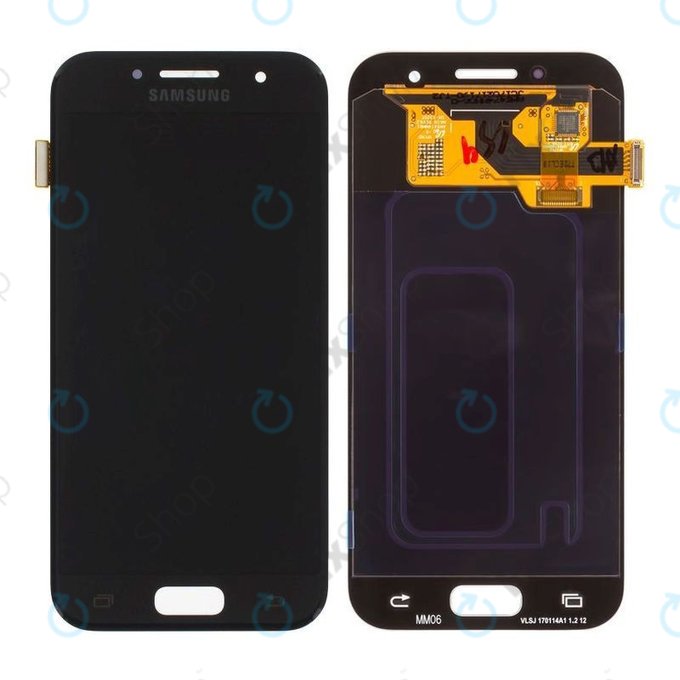 Samsung Galaxy A3 A320F (2017) - LCD Display + Touch Screen (Black Sky) - GH97-19732A, GH97-19753A Genuine Service Pack