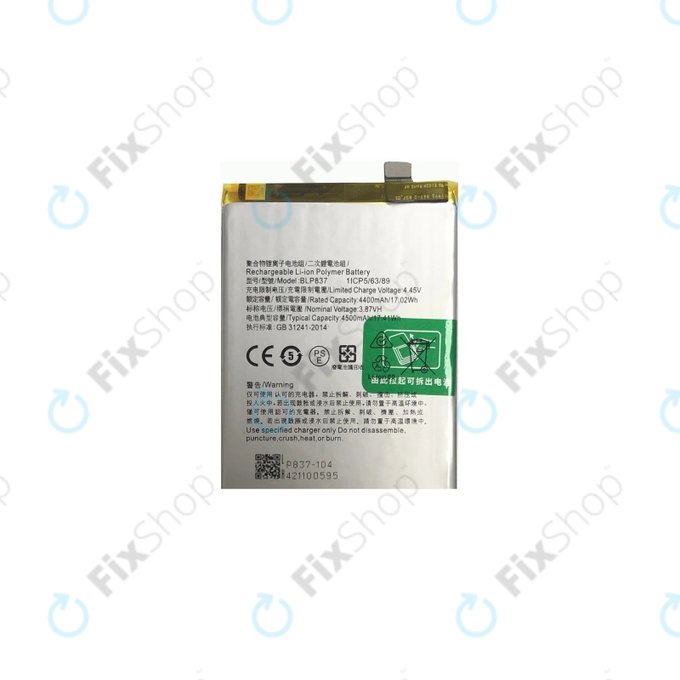 Oppo Reno 8 Pro CPH2357 - Battery BLP837 4500mAh