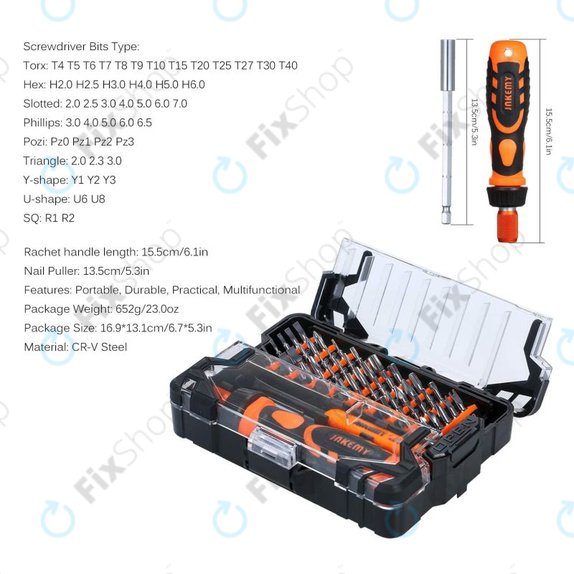 Jakemy JM-6124 - Precision Screwdriver Tool Set 48in1