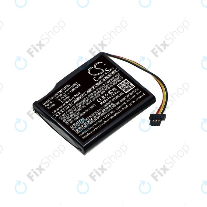 Battery for TomTom Start 52, 1000mAh, Li-Ion, 3.7V, VF6F, HQ