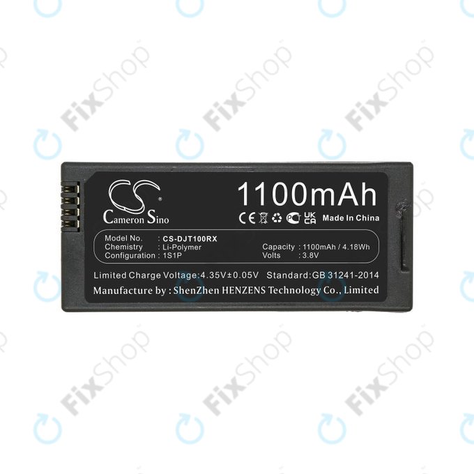 Battery for DJI Tello, 1100mAh, Li-Pol, 3.8V, T01, HQ