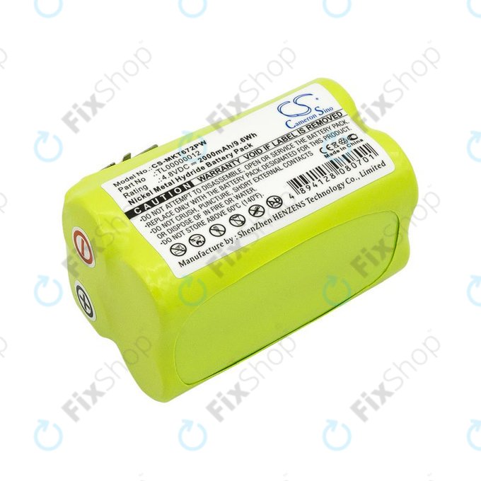 Battery for Makita 6722D, 6723DW, 2000mAh, Ni-MH, 4.8V, TL00000012, HQ