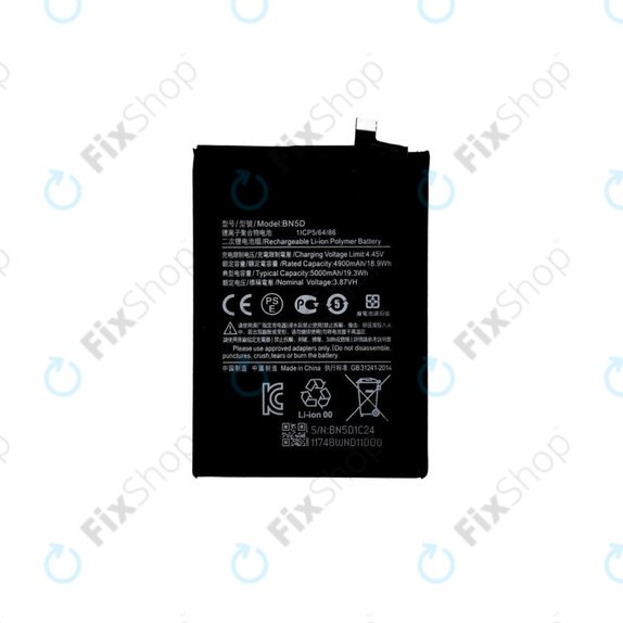 Xiaomi Redmi Note 11, Note 11S - Battery BN5D 4900mAh