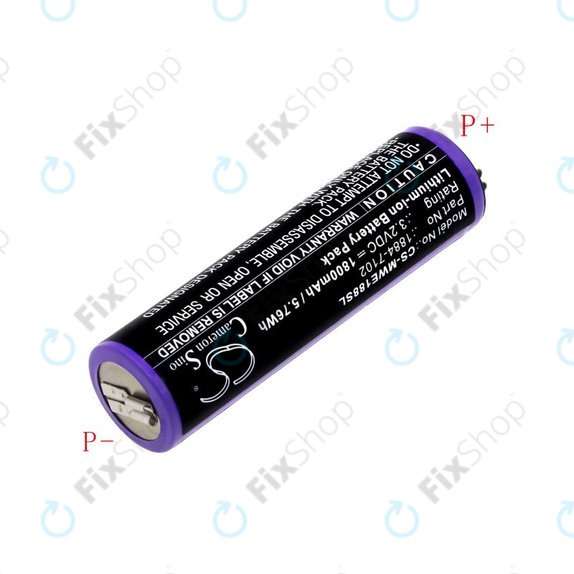 Battery for Moser Ermila 1884, 1885, Wahl 1884 LI+PRO, Wahl Ermila 1884, 1885, 1800mAh, LiFePO4, 3.2V, -, HQ