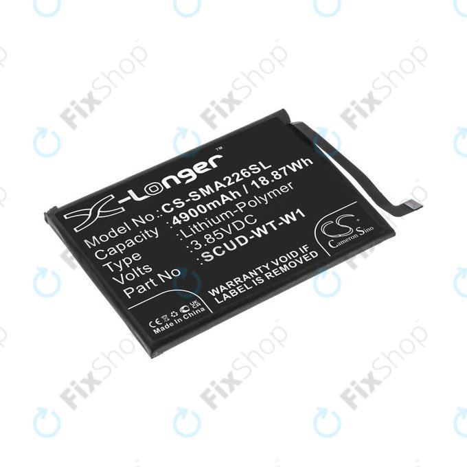 Battery for Samsung A22 5G A226B, 4900mAh, Li-Pol, 3.85 V, SCUD-WT-W1, HQ