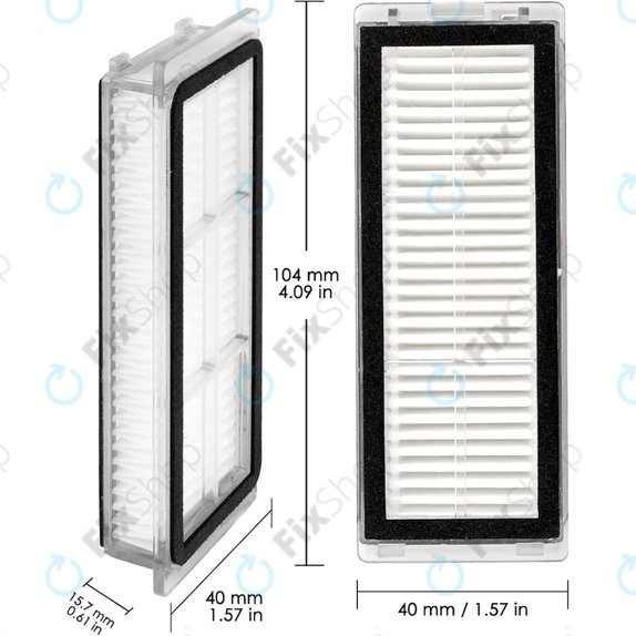 HEPA Filter, 2pcs for Xiaomi Dreame L20 Ultra, X20 Pro, X20 Pro Plus