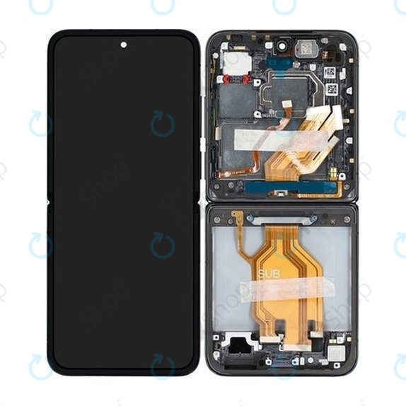 Xiaomi Mix Flip 2405CPX3DC - LCD Display + Touch Screen + Frame (Black) - 560002000N800 Genuine Service Pack