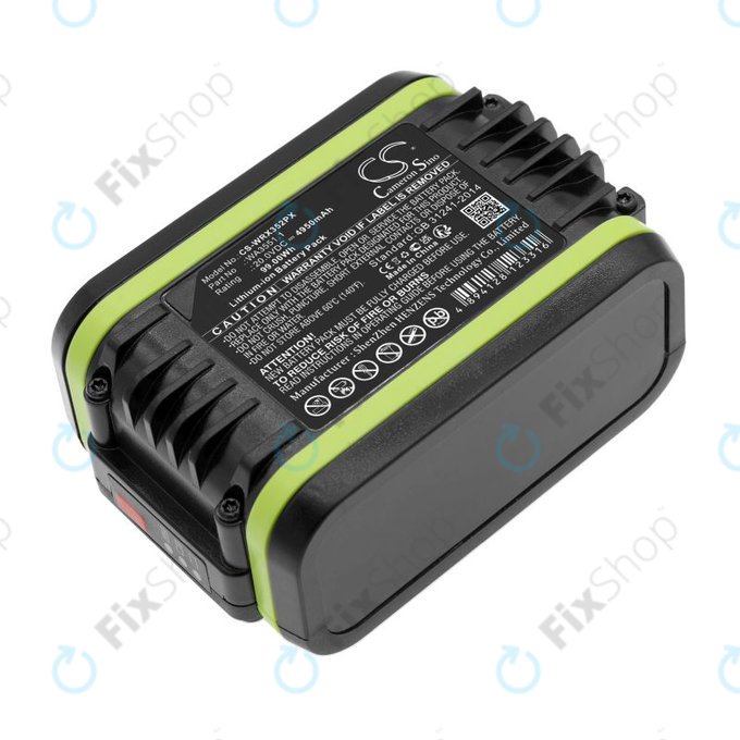 Battery for Worx WX800.9 MAX, WX-JCR.9, 4950mAh, Li-Ion, 20V, WA3551.1, HQ