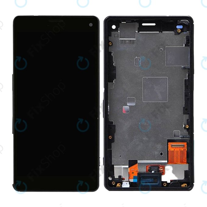Sony Xperia Z3 Compact D5803 - LCD Display + Touch Screen + Frame (Black) TFT