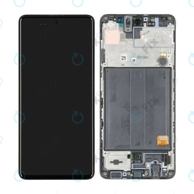 Samsung Galaxy A51 A515F - LCD Display + Touch Screen + Frame (Prism Crush Black) - GH82-21669A, GH82-21680A, GH82-22083A, GH82-22084A Genuine Service Pack
