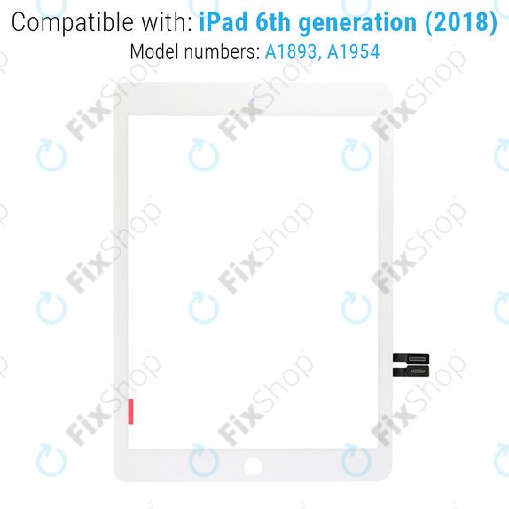 Touch Screen for iPad (6th Gen 2018), White