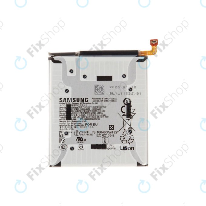 Battery for Samsung S26, EB-BS942ABE, GH82-39193A, Genuine Service Pack