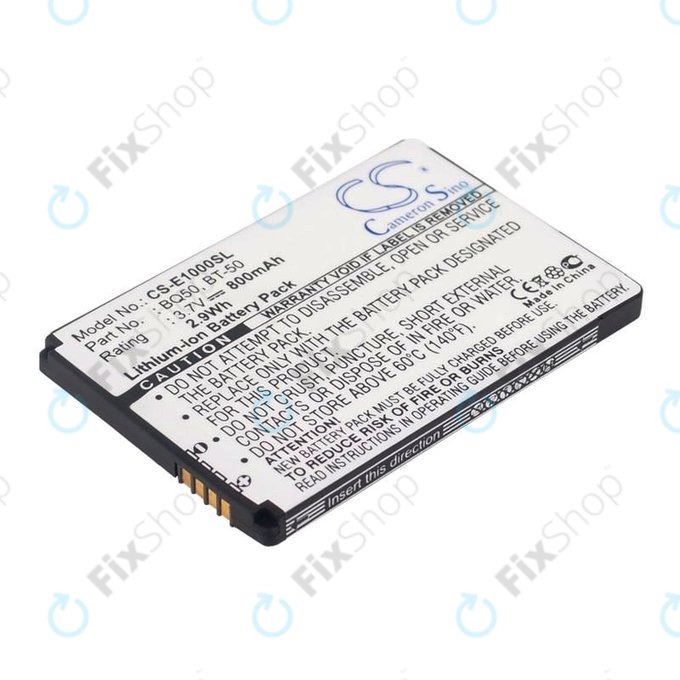 Battery for Motorola Wilder, 800mAh, Li-Ion, 3.7V, BQ50, HQ