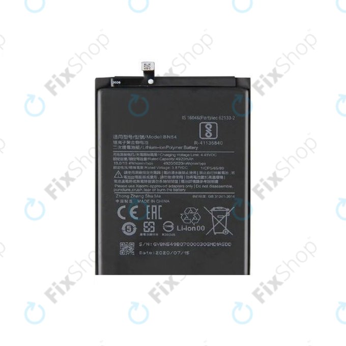 Xiaomi Redmi 9, 9A, Note 9 - Battery BN54 5020mAh