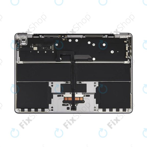 Top case keyboard frame for MacBook Air 13", A3113 (2024), with US keyboard and battery, Space Gray, 661-40227, Genuine Apple