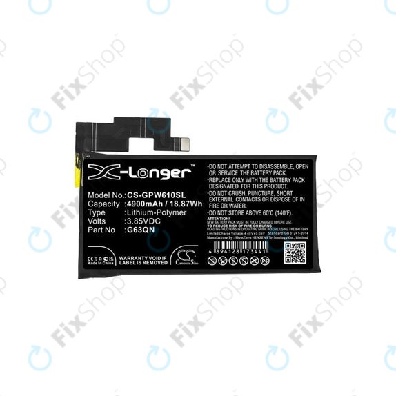 Google Pixel 6 Pro - Battery G63QN 4900mAh HQ
