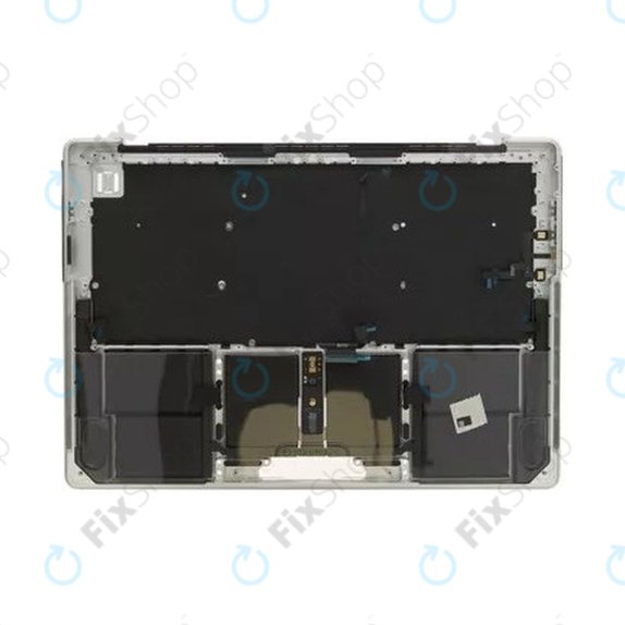 Top case keyboard frame for MacBook Pro 14", A2442 (2021), A2779 (2023), with US keyboard and battery, Silver, 661-32211, Genuine Apple