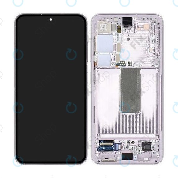 Samsung Galaxy S23 S911B - LCD Display + Touch Screen + Frame (Lavender) - GH82-30481D, GH82-30480D Genuine Service Pack