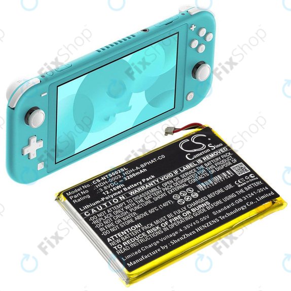 Battery for Nintendo Switch Lite, 3200mAh, Li-Pol, 3.8 V, HDH-A-BPHAT-C0, HQ