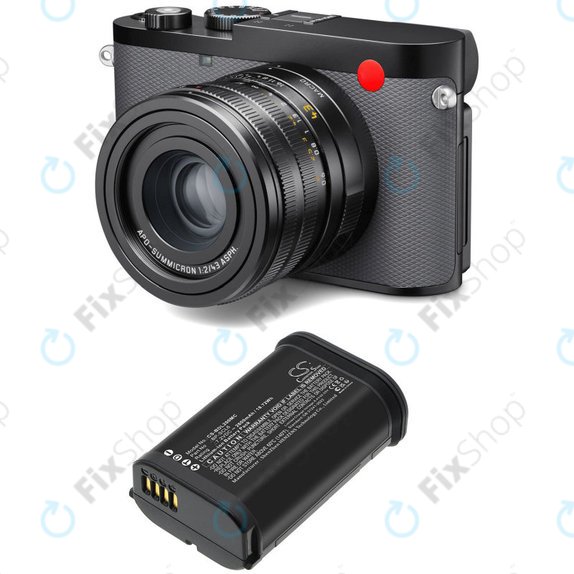 Battery for Leica Q2, Q3, SL2, SL2s, 2600mAh, Li-Ion, 7.2V, BP-SCL6, HQ