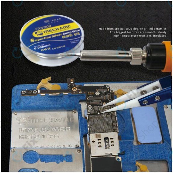 Mechanic CF-11 - Precision Heat Resistant Ceramic Tweezer with Straight-Pointed Tip